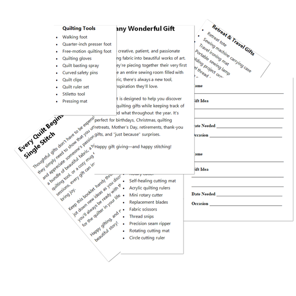 Gift Ideas for Quilters | 100+ Quilting Gift Ideas Planner for Sewing Lovers