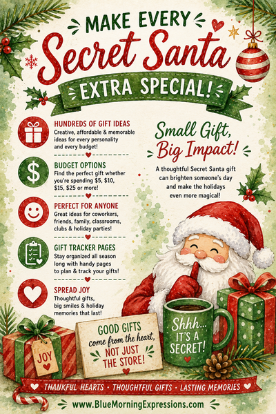 Secret Santa Gift Ideas Book | 100+ Christmas Gift Ideas & Holiday Gift Planner