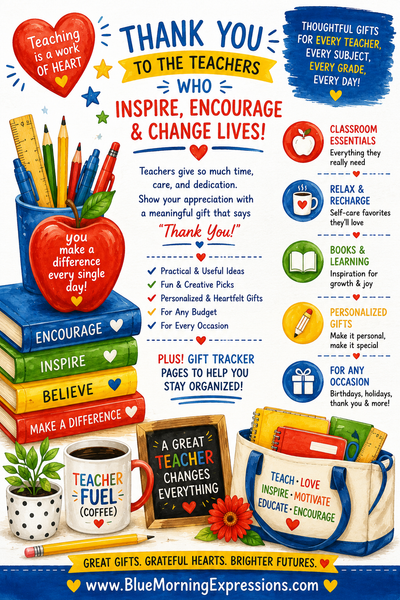 Gift Ideas for Teachers | 100+ Teacher Gift Ideas & Gift Planner Booklet