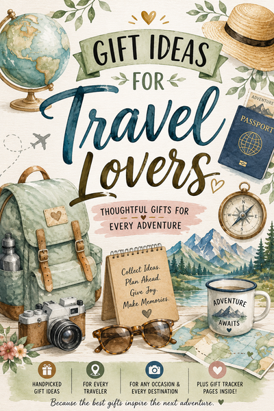Gift Ideas for Travel Lovers | 100+ Travel Gift Ideas & Gift Planner Booklet