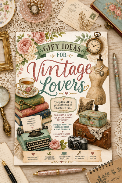 Gift Ideas for Vintage Lovers | 100+ Antique & Retro Gift Ideas Planner Book