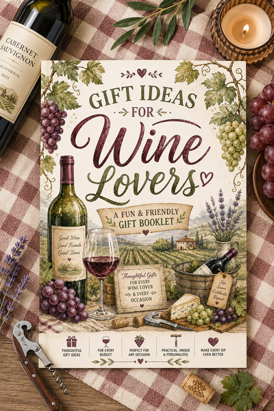 Gift Ideas for Wine Lovers | 100+ Wine Gift Ideas Planner & Shopping Guide