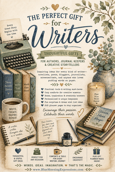 Gift Ideas for Writers | 100+ Creative Gift Ideas Planner for Authors & Writers