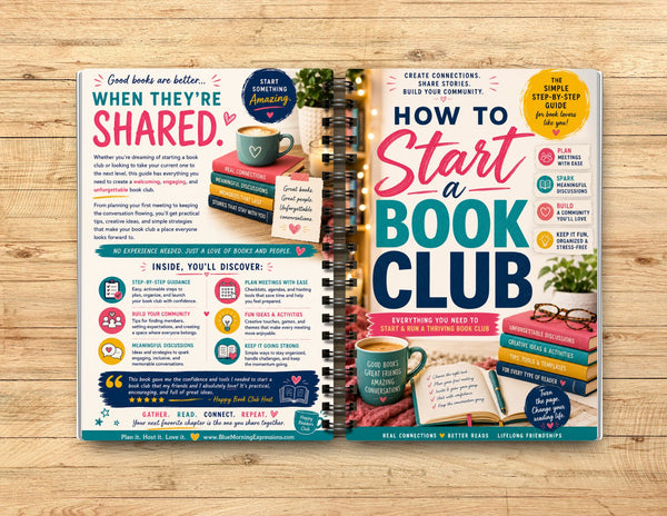 Book Club Starter Bundle | How to Start a Book Club Guide + 5 Discussion Journals
