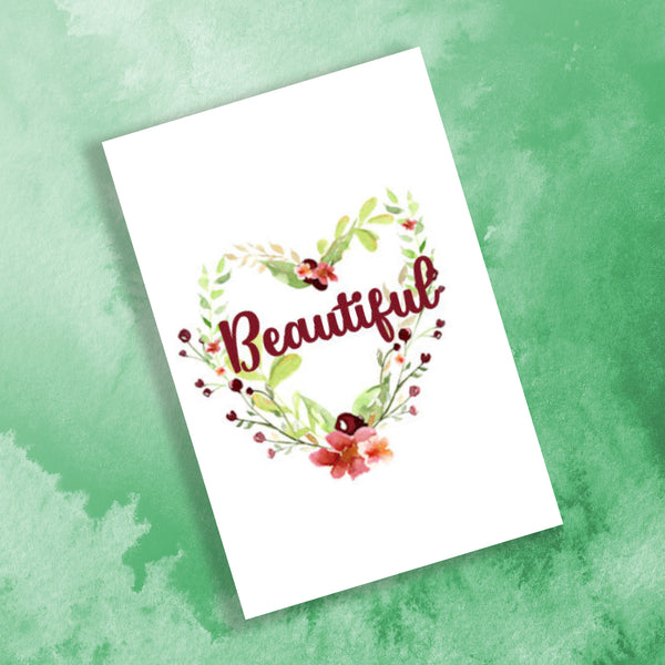 10 Handmade Inspiration Cards – Blank Inside – Folded 4x6 Every Occasion Notecards with White Envelopes