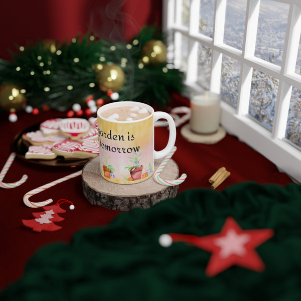 Dishwasher & Microwave Safe Garden Coffee Mug