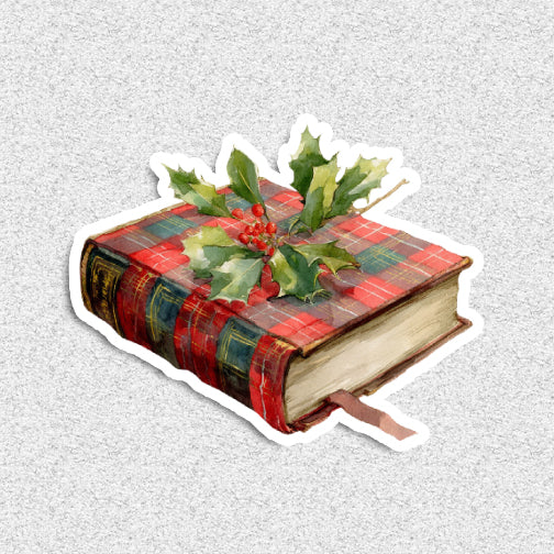 Plaid Christmas Stickers