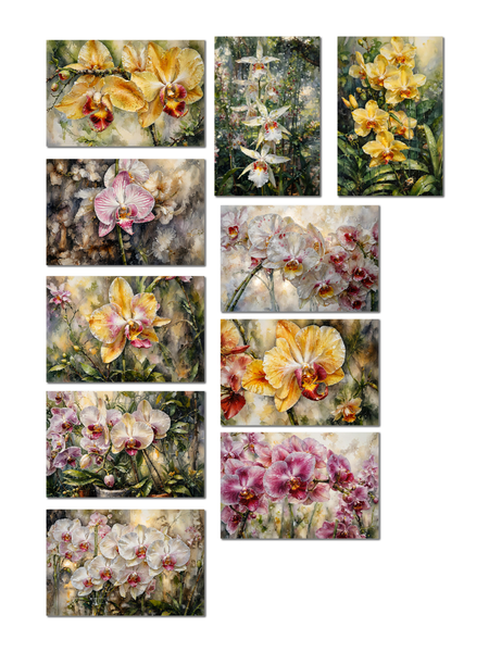 Orchid Notecard Set of 10 – Artistic Floral Photography Cards