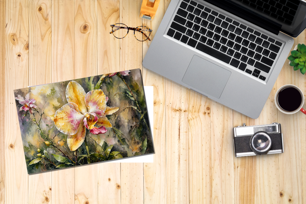 Orchid Notecard Set of 10 – Artistic Floral Photography Cards