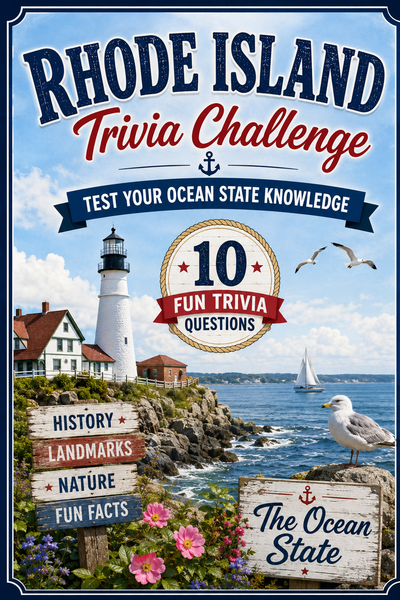 Rhode Island Trivia Challenge Booklet – Fun Ocean State Quiz for All Ages