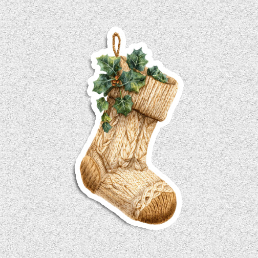 Rustic Christmas sticker