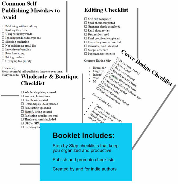 Self‑Publishing Checklist Workbook | Step‑by‑Step Planner for Writing, Publishing & Promoting Your Books