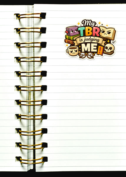 My TBR Is Judging Me Sticker Book Lover Reading Humor Bookworm Reader Life Funny