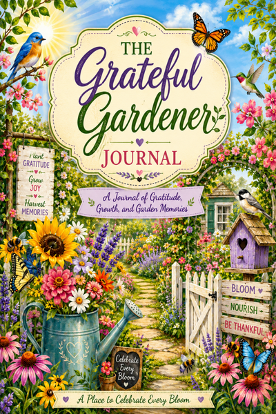 The Grateful Gardener Journal | Guided Gratitude Prompt Journal for Garden Lovers