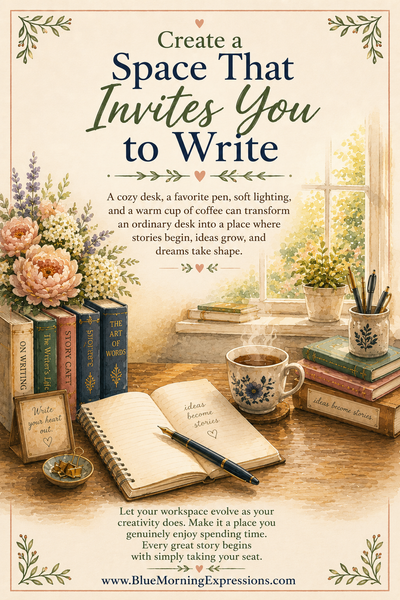 The Writer's Cozy Desk Setup – Boutique Booklet for Writers & Creative Minds