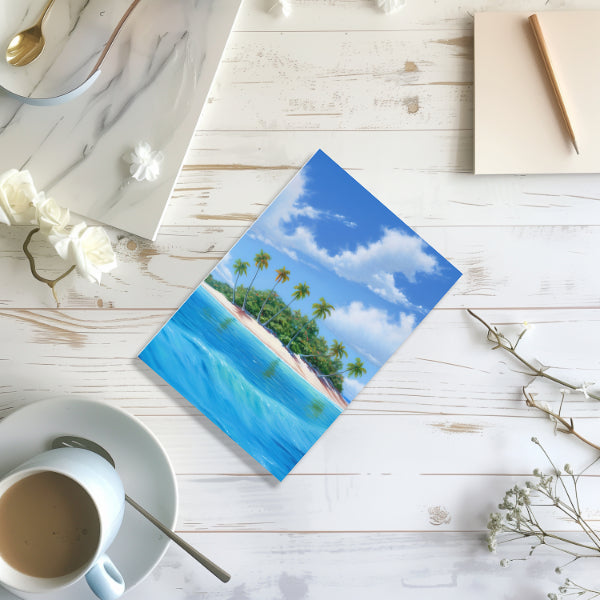 11 Tropical Island Notecards All Occasion 4x6 with Envelopes Blank Folded