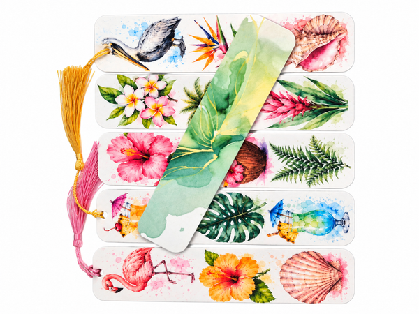 Tropical Journal & Laminated Bookmark Gift Set | 6x9 Hardcover Notebook
