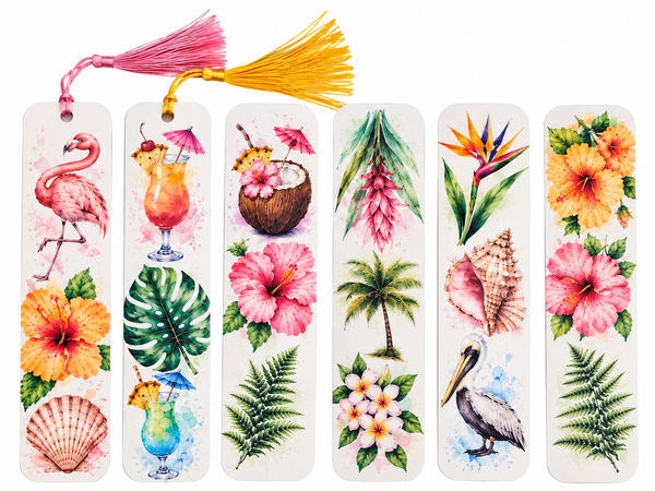 Tropical Journal & Laminated Bookmark Gift Set | 6x9 Hardcover Notebook