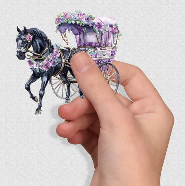 10 Handmade Stickers for Laptops, Journals, Notebooks, Scrapbooks Victorian Lavender