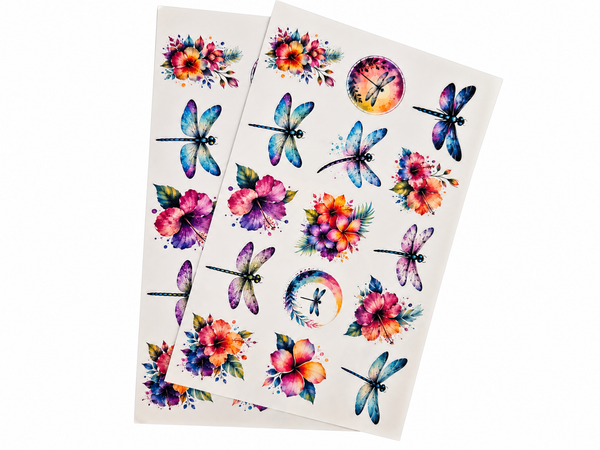 Handmade Dragonfly Journal & Laminated Bookmark Gift Set | 6x9 Hardcover