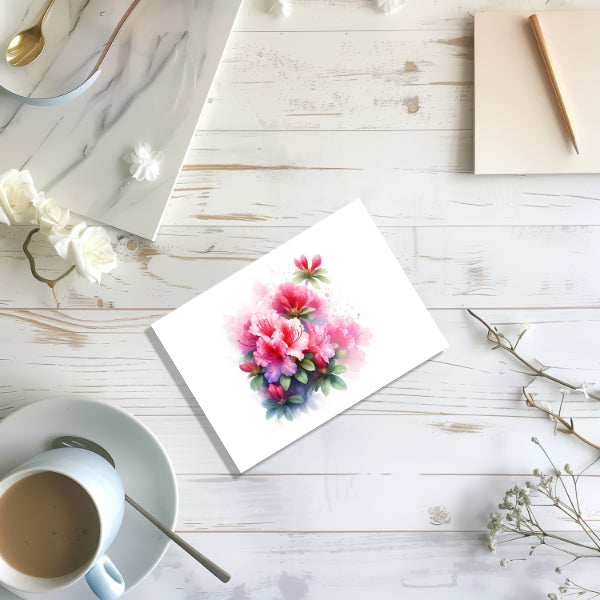 6 Watercolor Florida Flowers Thank You Notecards 4x6 Blank Cards with Envelopes