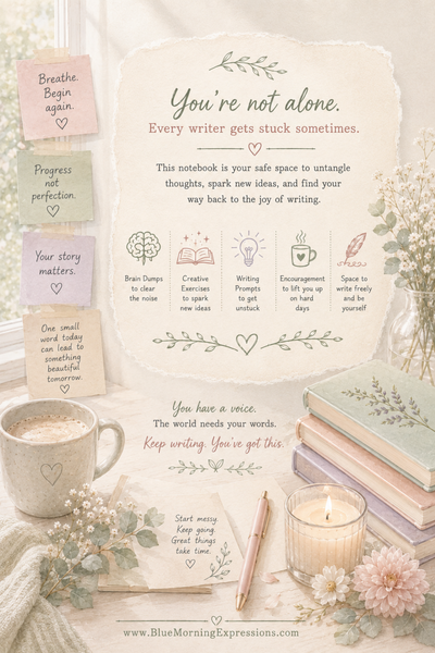 Writer’s Block Notebook | Creative Prompts & Exercises for Writers Who Feel Stuck