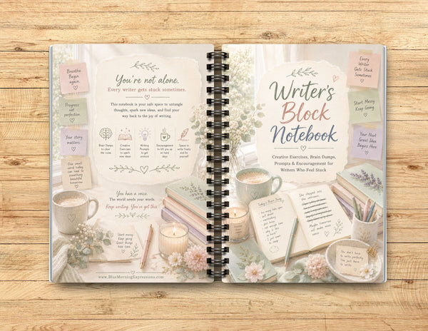 Writer’s Block Notebook | Creative Prompts & Exercises for Writers Who Feel Stuck