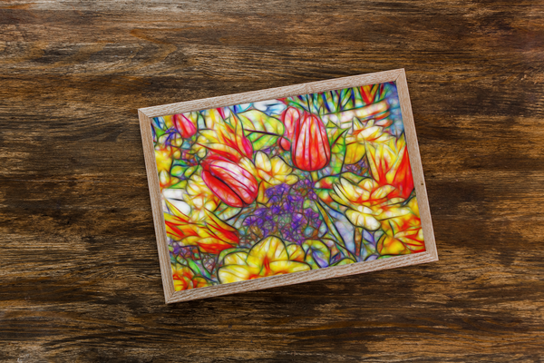 Tulip Fest Floral Poster Print Wall Art Washington State Home Decor