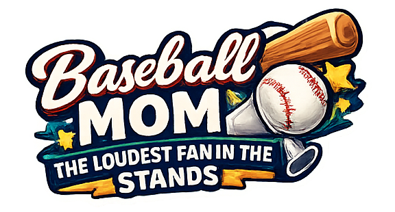 Baseball Mom Sticker Loudest Fan Sports Decal Baseball Mom Journal Scrapbooking
