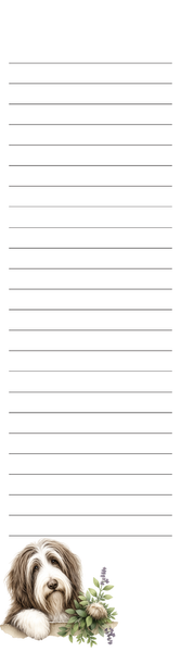 Bearded Collie Notepad Set of 2 | Handmade Dog Lover Stationery
