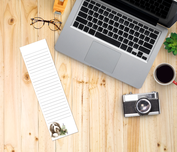 Bearded Collie Notepad Set of 2 | Handmade Dog Lover Stationery