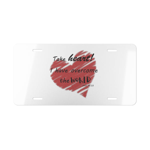 Bible verse custom front license plate
