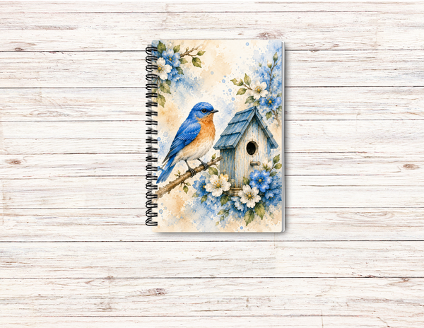 Bluebird  Journal – 6x9 Lined Notebook or To Do List