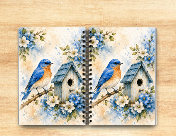Bluebird  Journal – 6x9 Lined Notebook or To Do List