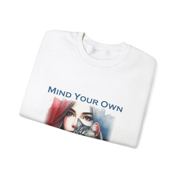 Cat lady mind your own damn business sweatshirt for women