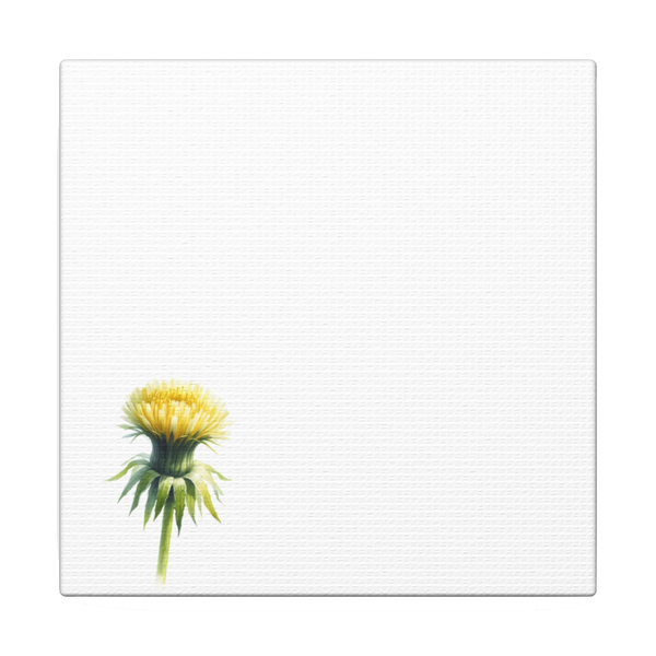 Minimalist Dandelion Canvas Print 4 Panel