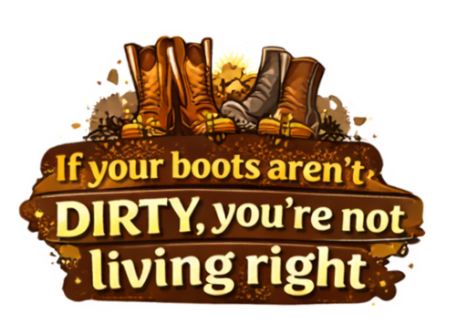 If Your Boots Aren’t Dirty You’re Not Living Right Sticker Western Country Life
