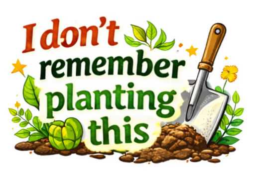 I Don’t Remember Planting This Sticker Gardening Humor Plant Lover Garden Chaos