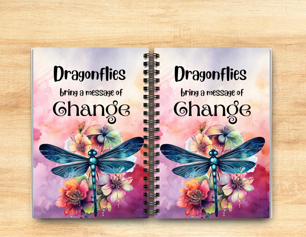 Dragonfly Change Journal – 6x9 Lined Notebook or To Do List
