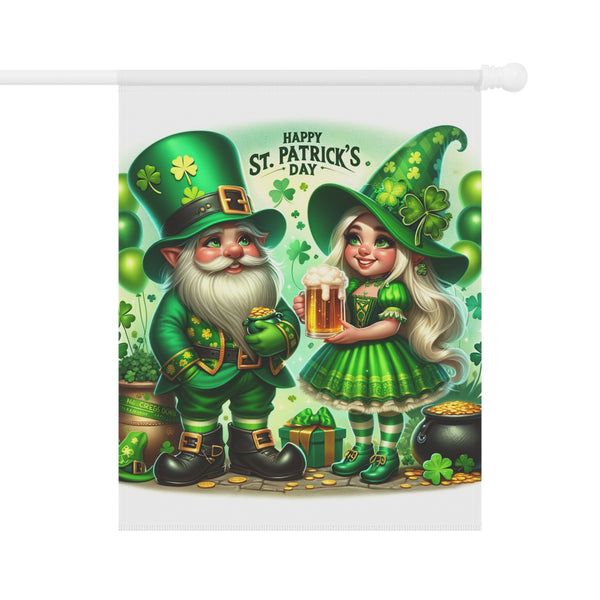 Gifts for Gardeners St. Patrick's Day Gnome Garden Flag Porch Banner