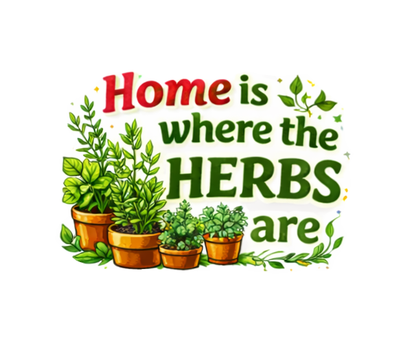 Home Is Where the Herbs Are Sticker Herb Garden Humor Plant Lover Gardening