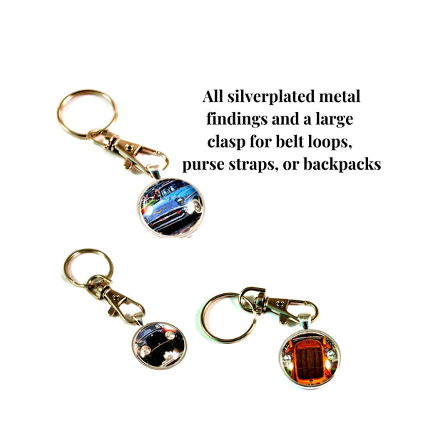 Car Guy Gift, Personalized keyring, Custom Hot Rod KeyRing, hotrod gift for him, street rod keychain, gearhead gift, Classic Car Keyring