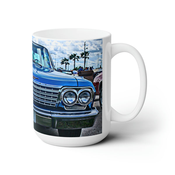 Gifts for Gearheads, 1962 Chevy Impala Ceramic hot Rod Coffee Mug 15oz