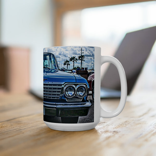 Gifts for Gearheads, 1962 Chevy Impala Ceramic Hot Rod Coffee Mug 15oz