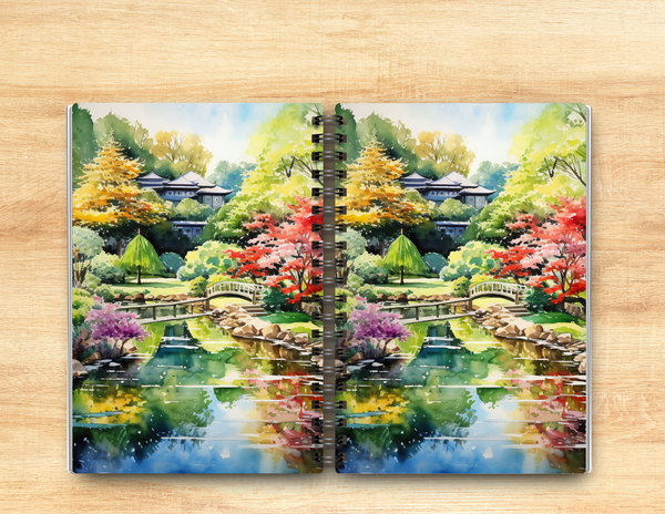 Japanese Garden Journal – 6x9 Lined Notebook or To Do List
