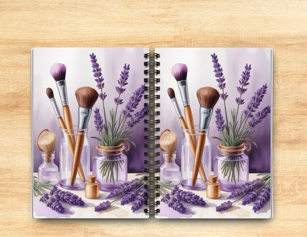 Lavender Makeup Journal – 6x9 Lined Notebook or To Do List