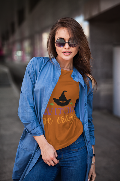 Witches be Crazy Halloween Unisex Heavy Cotton Tee 3 colors