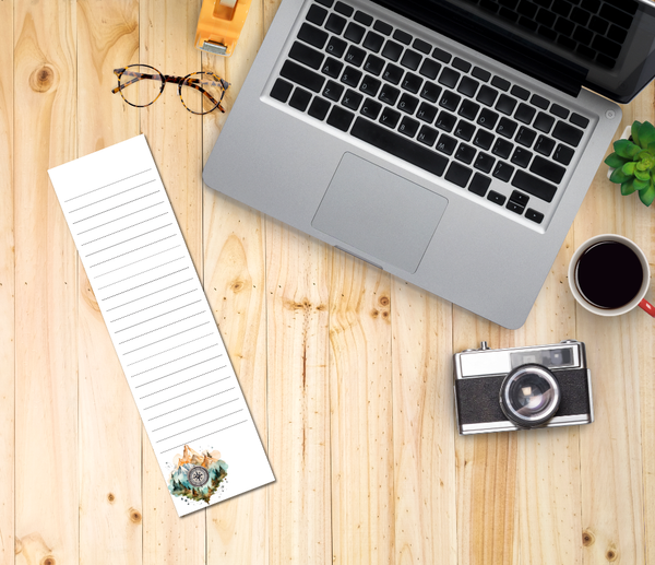 Mountain Compass Notepad Set of 2 | Handmade Adventure Stationery