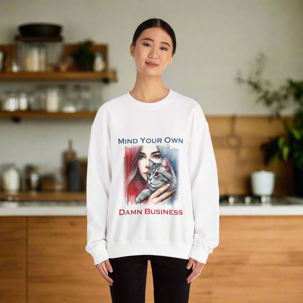 Cat lady mind your own damn business Sweatshirt for Women