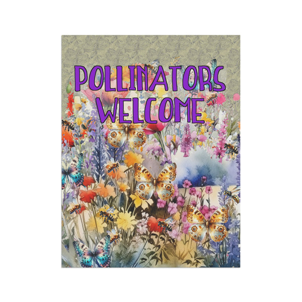Gifts for Gardeners Pollinators Welcome Garden Flag House Banner